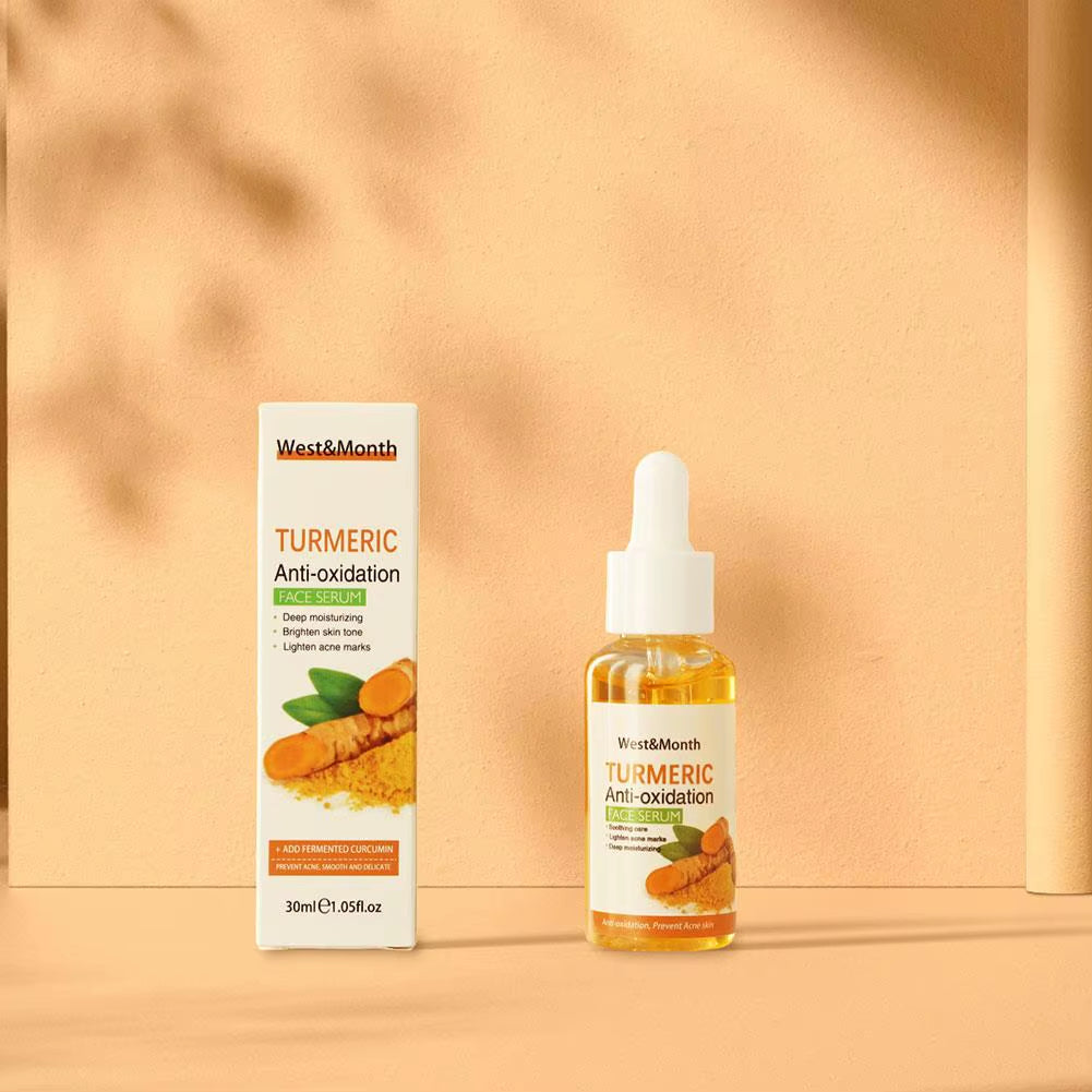 1/2/3Pcs Turmeric Face Serum Turmeric Anti-Oxidation Serum Turmeric Dark Spot Corrector Serum Facial Brighten White Turmeric Oil