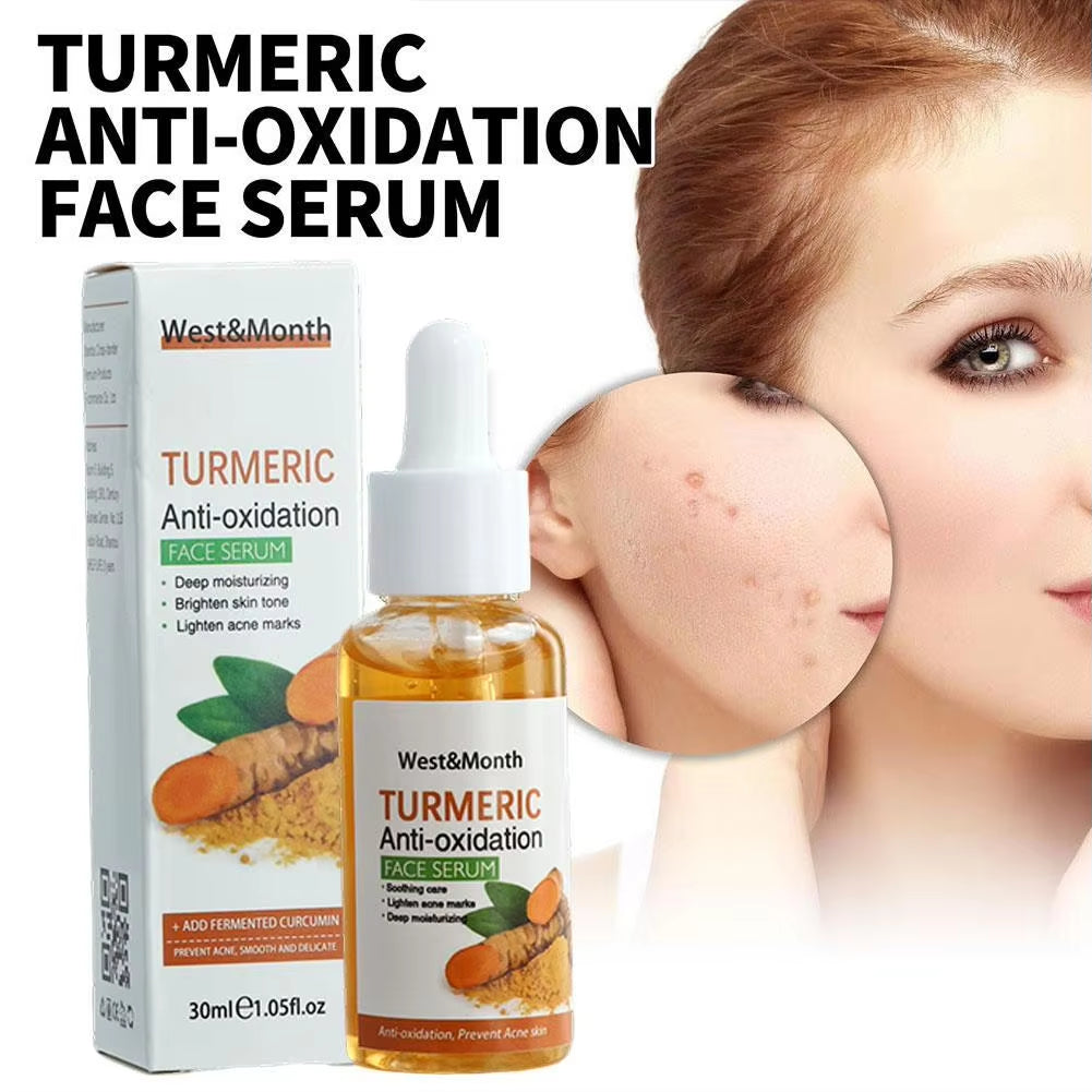 1/2/3Pcs Turmeric Face Serum Turmeric Anti-Oxidation Serum Turmeric Dark Spot Corrector Serum Facial Brighten White Turmeric Oil